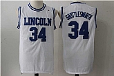 Lincoln He Got Game #34 Jesus Shuttlesworth White Stitched Basketball Jersey